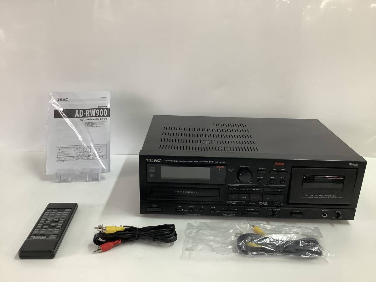 TEAC CD/カセットレコーダー USB接続対応 ブラック AD-RW900-B
