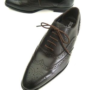 メンズ/ビジネスシューズ/新品/RULES/ルールス/ウイングチップ/内羽根/皇室御用達/大塚製靴/日本製/24cmEEE/濃茶/ダークブラウン/T3893