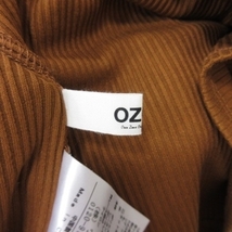 オゾック OZOC カットソー リブ レース 半袖 38 茶 ブラウン /YI レディース_画像5