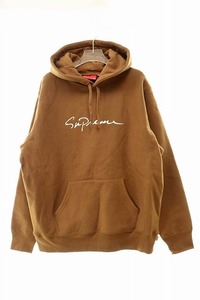 シュプリーム SUPREME 18AW Classic Script Hooded Sweatshirt パーカーM【ブランド古着ベクトル】230603☆AA★ メンズ