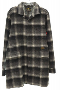 ダブルタップス WTAPS 11AW DOCTOR L/S SHIRTS ロング チェック シャツ 長袖 グレー M 112GWDT-SHM03【ブランド古着ベクトル】230605☆AA★