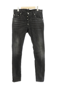 ディースクエアード DSQUARED2 SUPER TWINKY JEAN スーパー トゥインキー スキニー デニム パンツ ジーンズ S74LB0790 44 黒 ブラック ☆AA