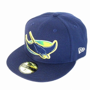 ニューエラ NEW ERA キャップ 59FIFTY オーセンティック MLB オンフィールド タンパベイ レイズ 帽子 紺 ネイビー 7 7/8 62.5cm メンズ