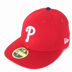 ニューエラ NEW ERA キャップ 59FIFTY オーセンティック MLB オンフィールド フィラデルフィア フィリーズ 帽子 赤 レッド 7 1/4 57.7cm