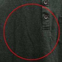 ベンデイビス BEN DAVIS Tシャツ カットソー 半袖 ヘンリーネック ロゴ M グリーン 緑 /MS29 メンズ_画像4