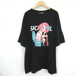 ミルクボーイ MILKBOY SICK GIRL BIG TEE 20171225 シックガール 半袖 Tシャツ 黒 2XL メンズ レディース