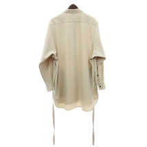 プラスターナ prasthana Strings Long Shirt ストリングス ロング シャツ P-0901001 長袖 アイボリー M メンズ_画像8