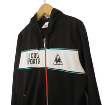 ルコックスポルティフ le coq sportif ウォームアップジャケット ジャージ L 黒 ブラック レディース_画像5