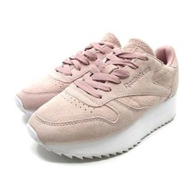 リーボック Reebok クラシック レザー ダブル CL LTHR DOUBLE EF スニーカー DV3628 厚底 ピンク 23.5cm レディース_画像1