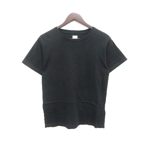 アングリッド UNGRID Tシャツ カットソー クルーネック 半袖 M 黒 ブラック /YK レディース