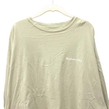 アングリッド UNGRID Tシャツ カットソー 長袖 ドルマンスリーブ クルーネック バックプリント F 緑 グリーン /CT レディース_画像2