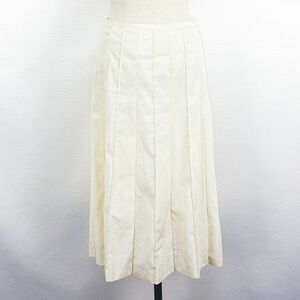  Comme Ca COMME CA skirt bottoms long height flair pin tuck 7 ivory *EKM lady's 