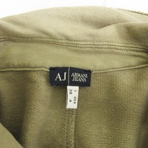 アルマーニ ジーンズ ARMANI JEANS テーラードジャケット 3B カットオフデザイン コットン 緑 グリーン I38 USA4 F34 6B8 D34 ■SM1 レディ_画像7