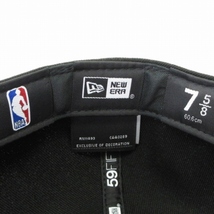 ニューエラ NEW ERA 美品 59FIFTY NBA トロント・ラプターズ キャップ ブラック ホワイト 7 5/8 60.6cm 帽子 メンズ_画像9
