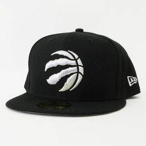  New Era NEW ERA прекрасный товар 59FIFTY NBA Toronto *lapta-z колпак черный белый 7 5/8 60.6cm шляпа мужской 