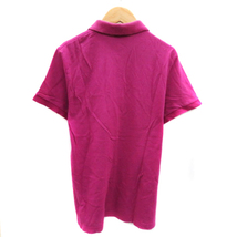 ラコステ LACOSTE ポロシャツ 半袖 ポロカラー ロゴ刺繍 4 パープル /YK28 レディース_画像2