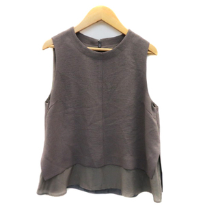  Stunning Lure STUNNING LURE cut and sewn no sleeve round neck plain 1 charcoal gray /YK15 lady's 