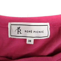 ロペピクニック ROPE Picnic カットソー 半袖 Vネック フリル 38 マゼンタ /SM14 レディース_画像4