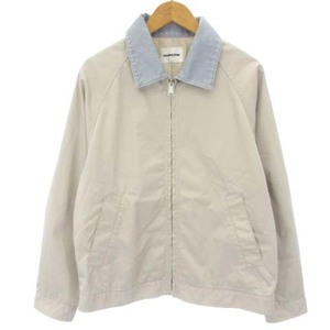 モンキータイム MONKEY TIME アローズ DENIM COLLAR GABA ZIP JACKET デニム カラー ジップアップ ジャケット 8325-186-1205 コットン ベー