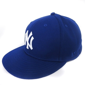 ニューエラ NEW ERA COOPERSTOWN COLLECTION 美品 75th ワールドシリーズ ニューヨークヤンキース 帽子 キャップ 59FIFTY 7 5/8 青 ブルー