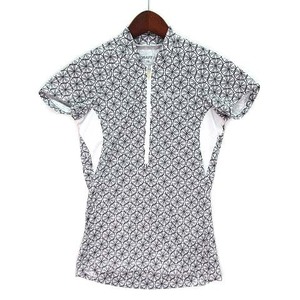  craft CRAFT VELO GRAPHIC JERSEY W cycle jersey half Zip shirt wheel pattern short sleeves white XS 1904976 lady's 