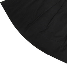 ロイスクレヨン Lois CRAYON スカート フレア タック ミディ丈 コットン 日本製 ブラック 黒 M レディース_画像4