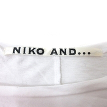 ニコアンド Niko and.. カットソー Tシャツ クルーネック 長袖 F 白 ホワイト /MN ■MO メンズ_画像5