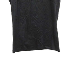 エムズセレクト m’s select Tシャツ カットソー 半袖 クルーネック 無地 38 黒 ブラック /CT レディース_画像3