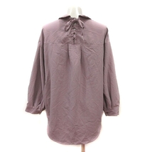 レイカズン Ray cassin シャツ オーバーサイズ 長袖 F 紫 パープル /MS レディース_画像4