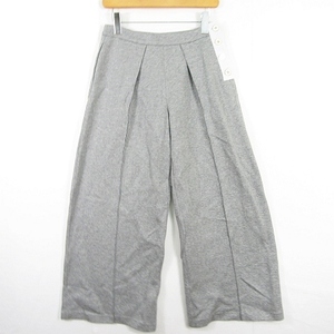  Adi amADEAM sweat pants wide pin tuck cotton 0 gray small size kz5448 lady's 