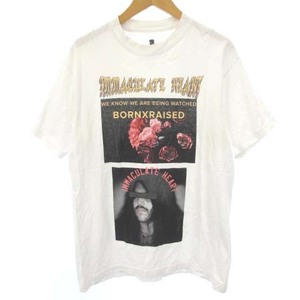 ボーンレイズド Born x Raised Tシャツ カットソー 半袖 プリント ホワイト 白 M ■GY01 メンズ