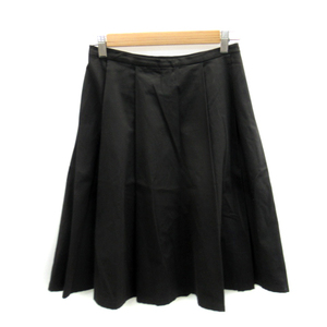  Agnes B agnes b. flair skirt mi leak height plain 36 black black /SY10 lady's 