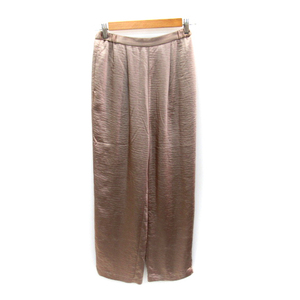  Rose Bud ROSE BUD wide pants Easy pants long height satin plain F beige /SY11 lady's 