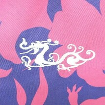 ダンスウィズドラゴン Dance With Dragon ゴルフ シャツ 半袖 花柄 総柄 スキッパー 速乾 ロゴ 刺繍 紫 パープル ピンク 4 メンズ_画像7