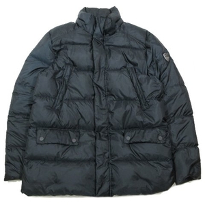 エンポリオアルマーニ EMPORIO ARMANI ダウンジャケット ブルゾン 中綿 コート ジップアップ XL 黒 ブラック/10▲B6 メンズ