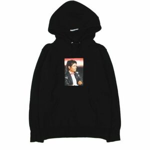 17SS シュプリーム SUPREME Michael Jackson Hooded Sweatshirt マイケルジャクソン プリント トレーナー フード パーカー 黒 ブラック メ