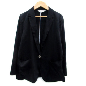 k Miki .k Kumikyoku KUMIKYOKU tailored jacket single middle height 3 black black /HO34 lady's 