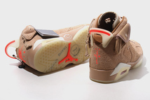 28cm 未使用品 Travis Scott × NIKE トラビススコット ナイキ AIR JORDAN 6 RETRO SP 'British Khaki' エアジョーダン6 レトロ US10 DH069_画像3