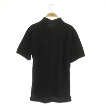 ナイキ NIKE ポロシャツ 半袖 ロゴ刺繍 コットン S 黒 ブラック /MY ■GY01 メンズ_画像2