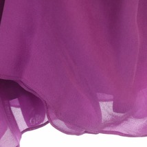 スピック＆スパン ノーブル Spick&Span Noble ギャザースカート フレア ミモレ丈 ロング シルク 34 ピンクパープル /HS ■OS レディース_画像9