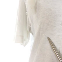 コムデギャルソン COMME des GARCONS フリルデザイン Tシャツ カットソー 半袖 S ホワイト 白 日本製 GS-T003 レディース_画像3