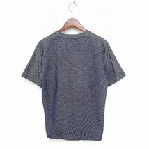 タケオキクチ TAKEO KIKUCHI Vネック Tシャツ カットソー 半袖 柄 コットン 綿 3 ネイビー 紺 /FT33 メンズ_画像2