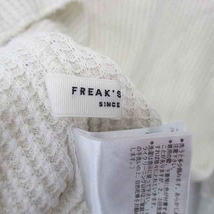 フリークスストア FREAKS STORE ワンピース ひざ丈 テールカット プルオーバー 綿 コットン 長袖 F アイボリー /TT24_画像3