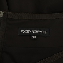 フォクシーニューヨーク FOXEY NEW YORK バルーンスカート 膝丈 フレア ギャザー 40 茶色 ブラウン /DO ■OS レディース_画像3