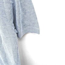 ハイダウェイ ニコル HIDEAWAYS Tシャツ カットソー Vネック 総柄 半袖 46 ブルー 青 /TT4 メンズ_画像6