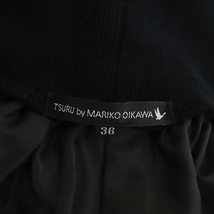 ツル バイ マリコオイカワ TSURU by Mariko Oikawa ティアードスカート チュールスカート フレア ロング 36 黒 ブラック /HS ■OS_画像3