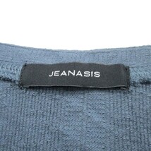 ジーナシス JEANASIS ニット セーター 長袖 Vネック オーバーサイズ コットン F ブルーグレー 青灰 /KT24 レディース_画像3