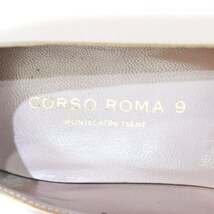 コルソローマ ノーヴェ CORSO ROMA 9 スリッポン フラットシューズ ラウンドトゥ エスパドリーユ 切替 36 ピンクベージュ ■OF メンズ_画像6