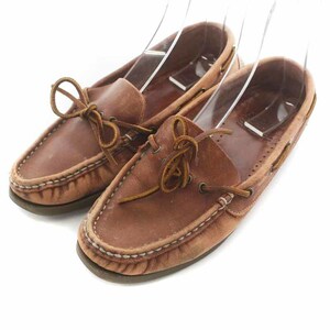  Danner DANNER deck shoes Loafer slip-on shoes 7.5 25.5cm tea Brown /SY22 men's 