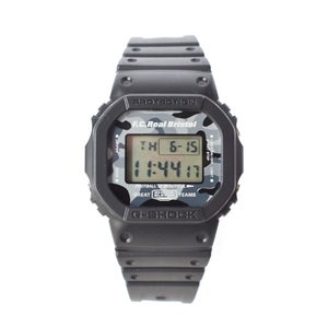 カシオジーショック CASIO G-SHOCK F.C.Real Bristol FCRB BLACK CAMOUFLAGE Gショック デジタル 腕時計 黒 ブラック DW-5600VT メンズ